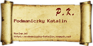 Podmaniczky Katalin névjegykártya